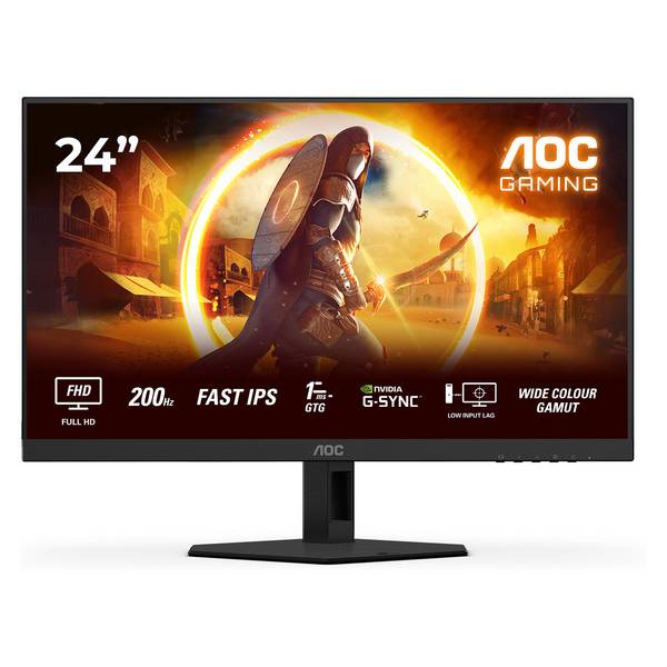 AOC G4 24G4HRE, 60,5 cm (23.8"), 1920 x 1080 pixels, Full HD, LED, 1 ms, Noir, Rouge