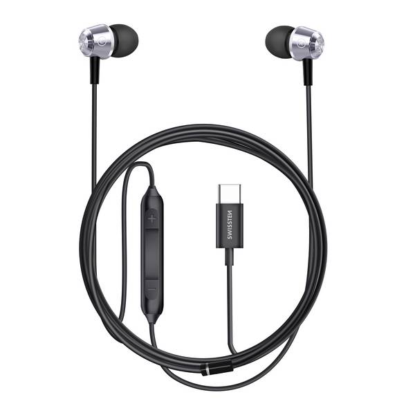 Écouteurs Filaires Intra-Auriculaires USB-C avec Microphone Intégré 1.2m