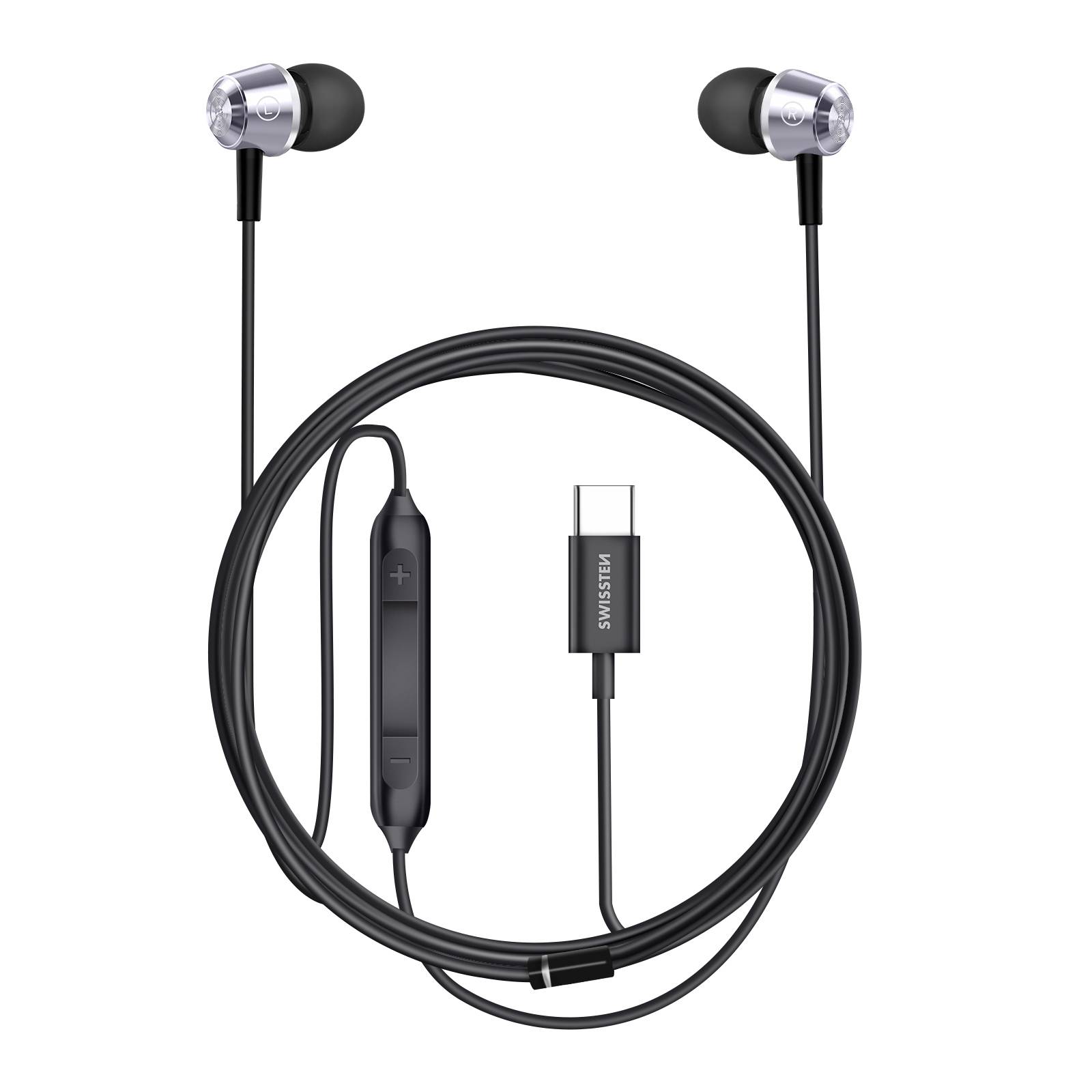 Écouteurs Filaires Intra-Auriculaires USB-C avec Microphone Intégré 1.2m-0