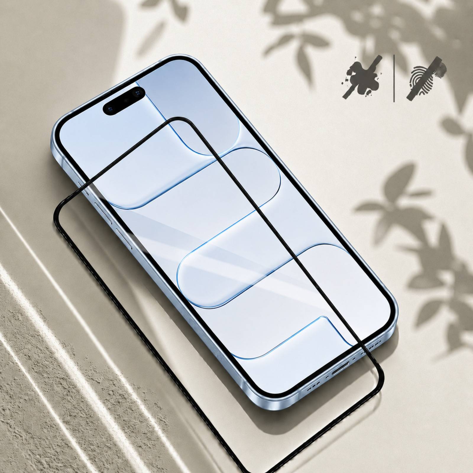 Lot de 2 Verre Trempé pour iPhone Air avec Cadre Applicateur-3