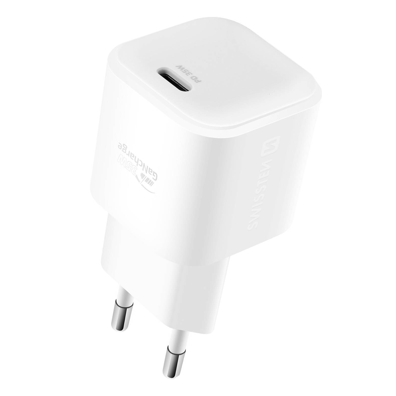 Chargeur Secteur GaN USB-C PD 35W avec Câble USB-C vers Lightning 1.2m-1