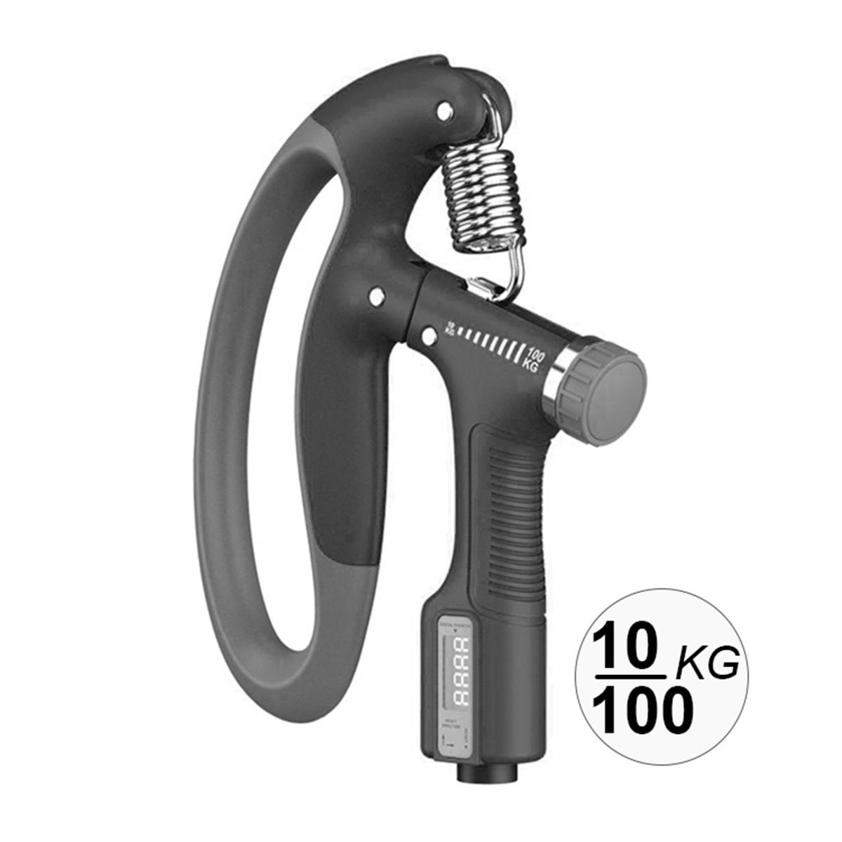 Pince de Musculation à Résistance Réglable de 10 à 100Kg avec Compteur-1