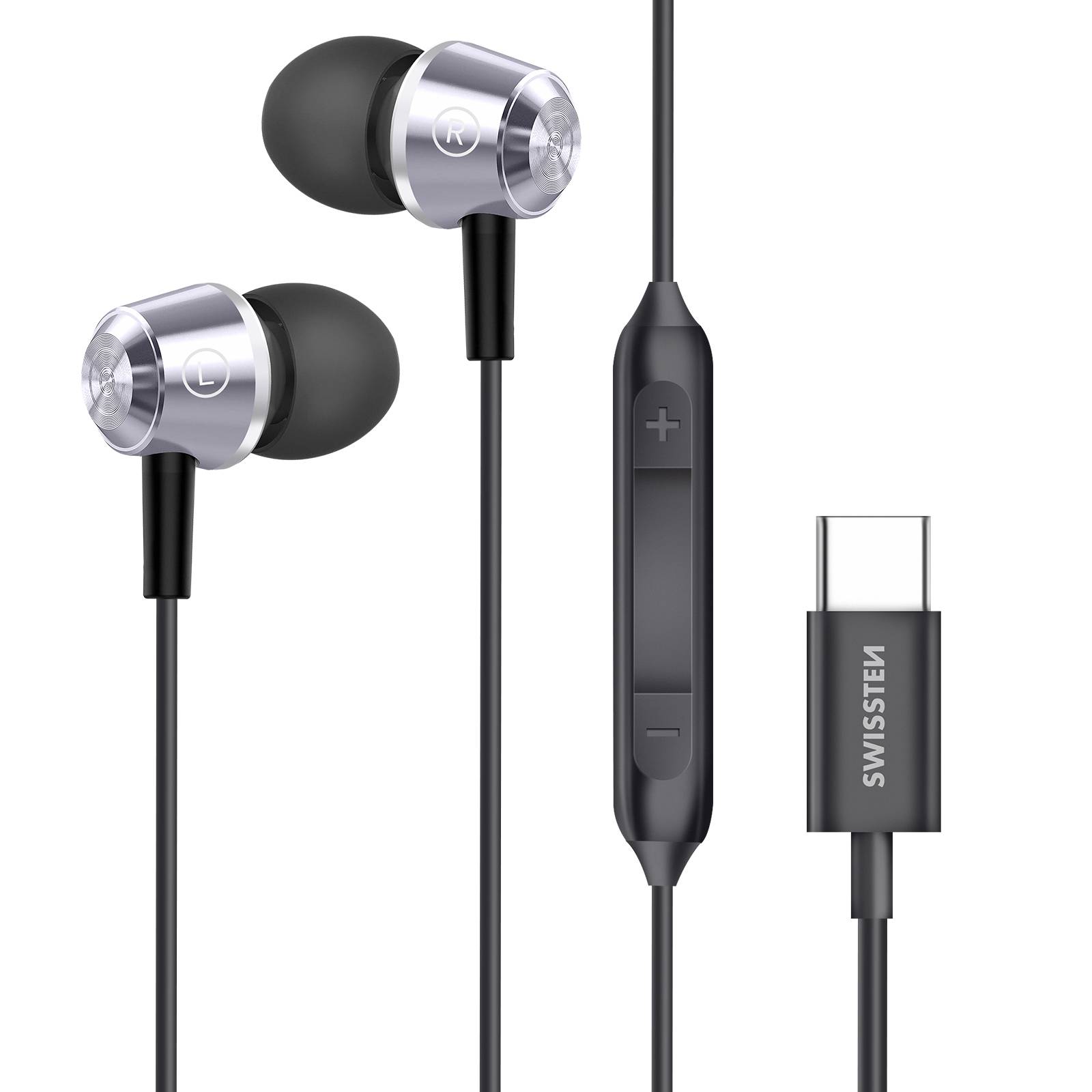 Écouteurs Filaires Intra-Auriculaires USB-C avec Microphone Intégré 1.2m-4