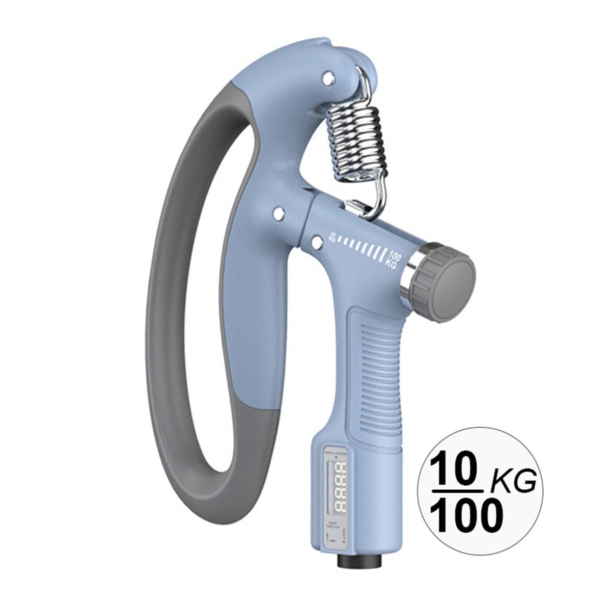Pince de Musculation à Résistance Réglable de 10 à 100Kg avec Compteur-1