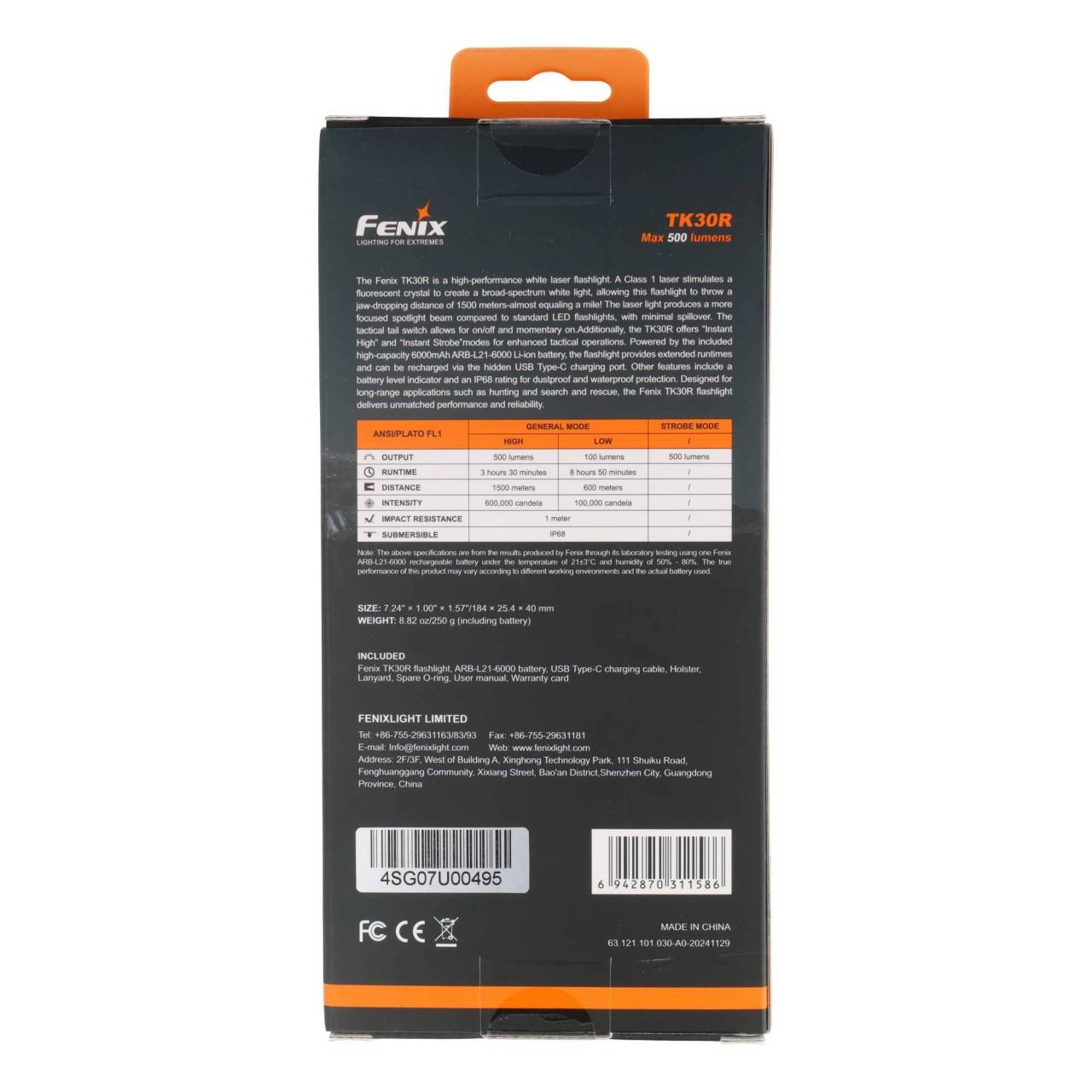 Lampe torche Fenix TK30R avec laser blanc-4
