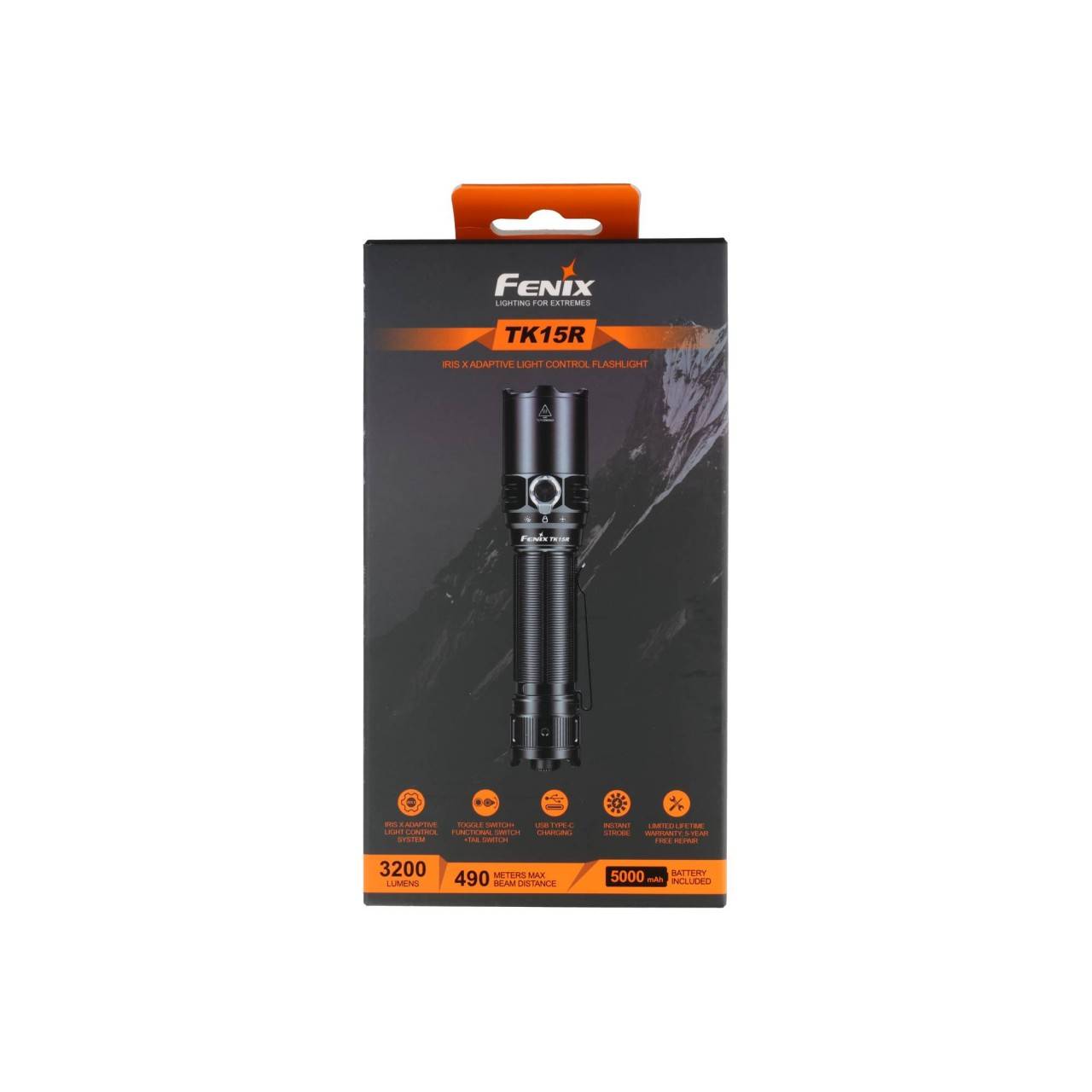 Lampe torche LED Fenix TK15R IRIS X avec port USB-0