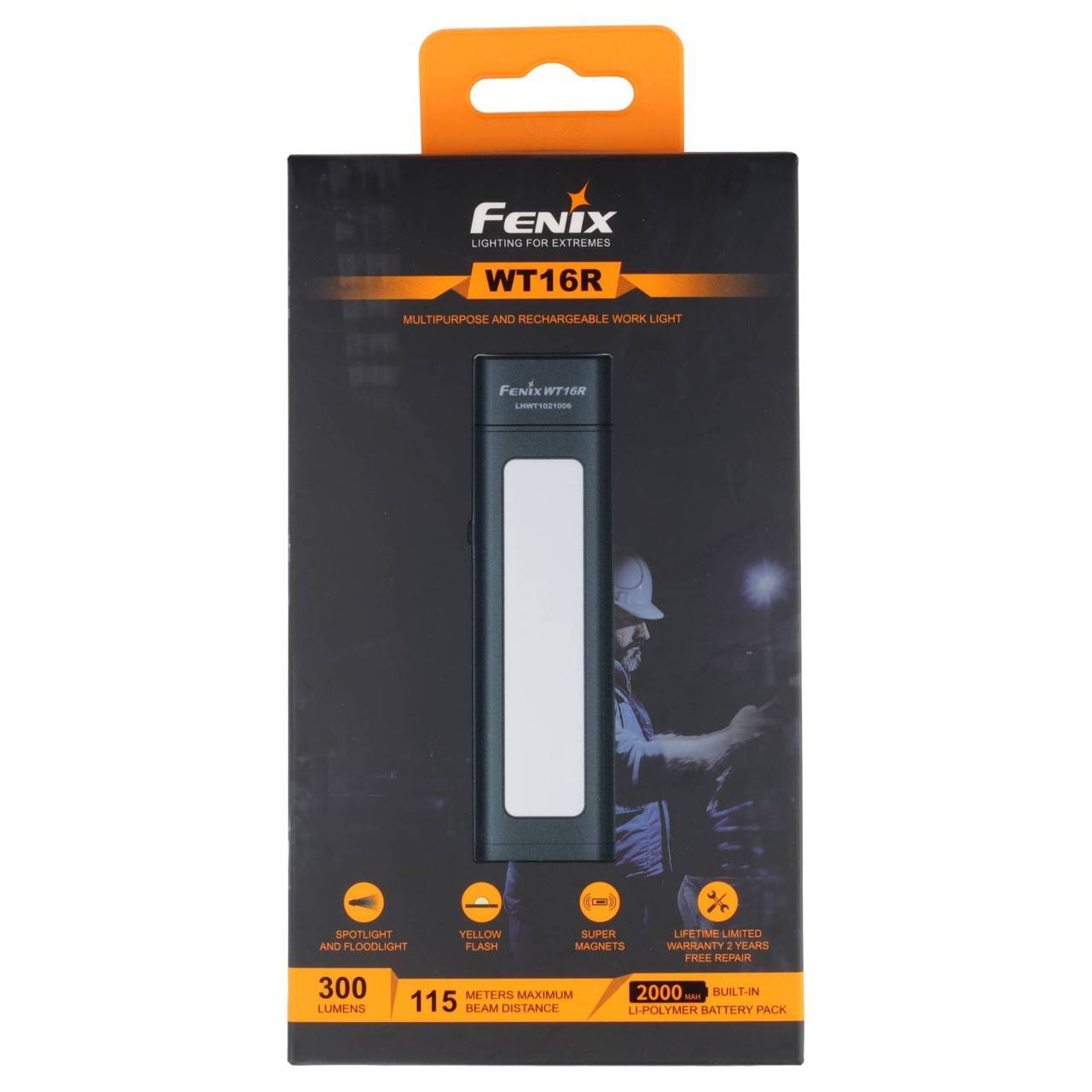 Lampe torche LED Fenix WT16R, noire-0