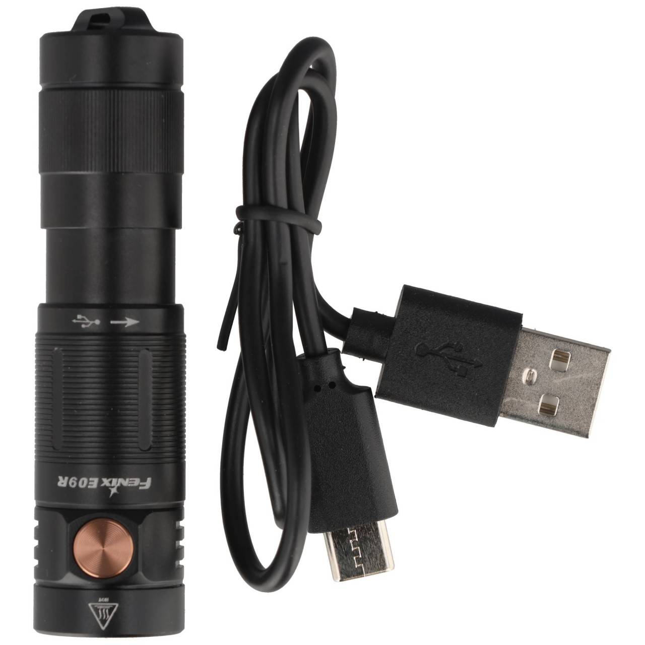 Lampe torche LED Fenix E09R - Noire-3