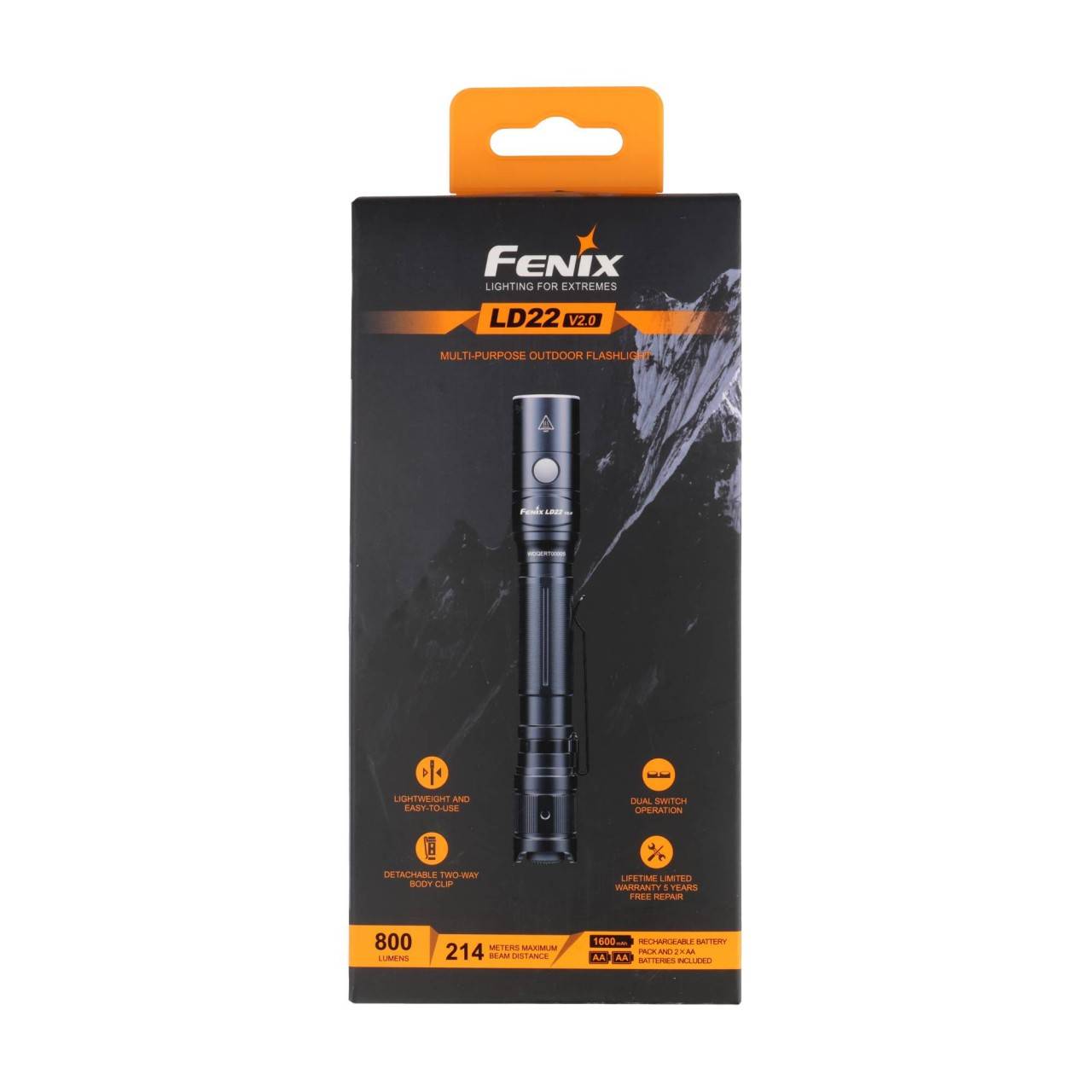 Lampe torche Fenix LD22 V2.0, noire-3