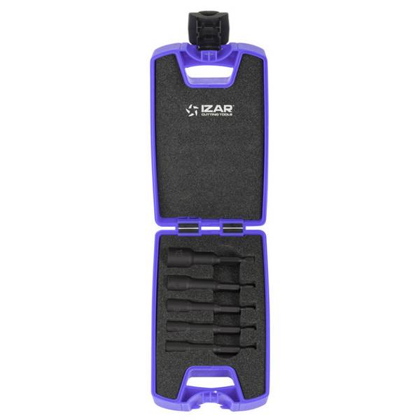 Coffret de 5 pièces embouts de vissage 14 - 6  7  8  10 13mm  -  IZAR 69751