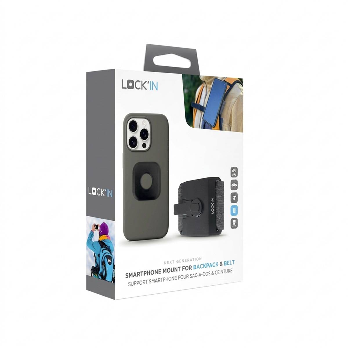 Support Sac pour Smartphone avec Système de Verrouillage Rapide 90°-4