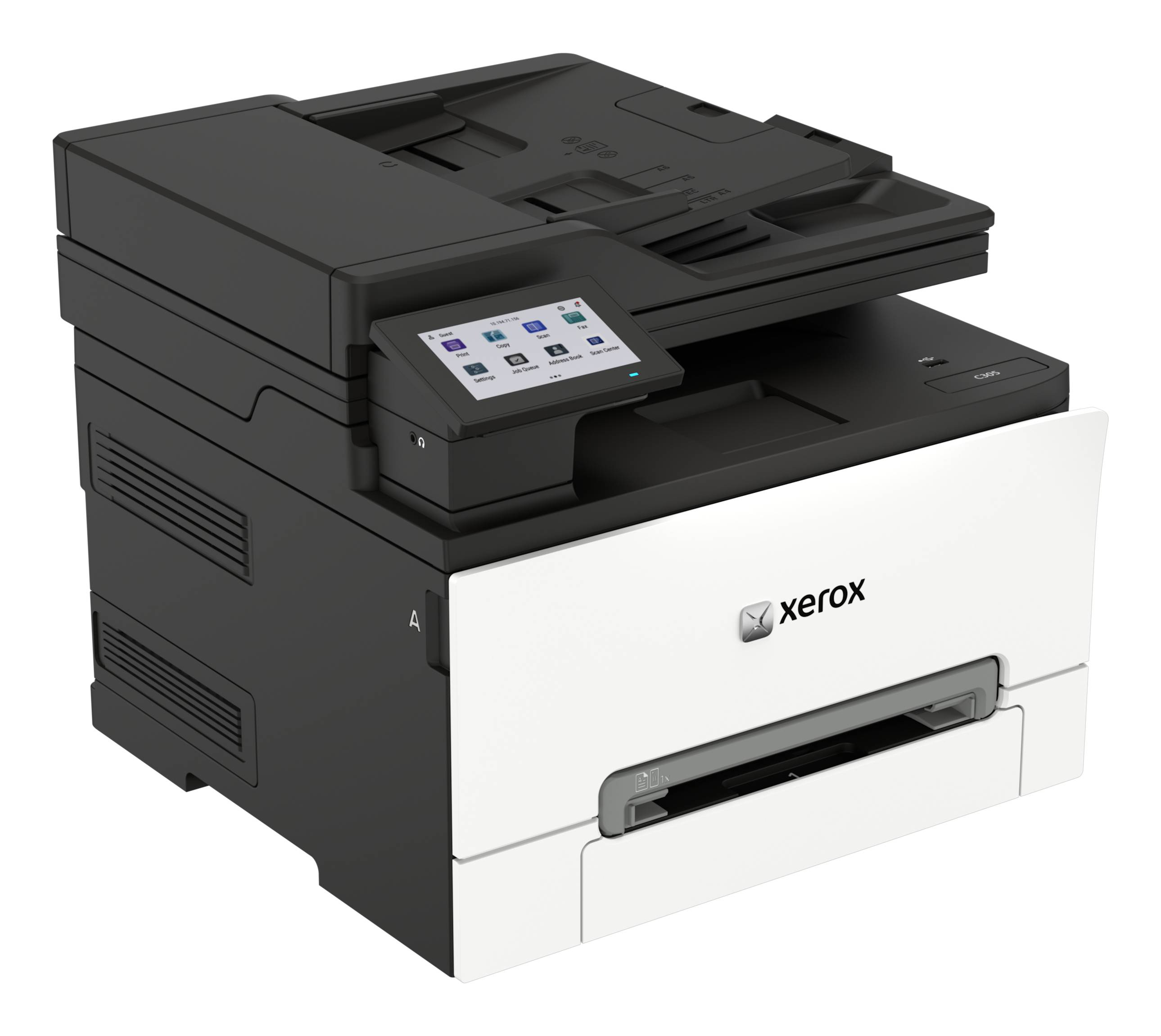 Xerox C305ae, Laser, Impression couleur, 2400 x 600 DPI, A4, Impression directe, Blanc, Noir-3