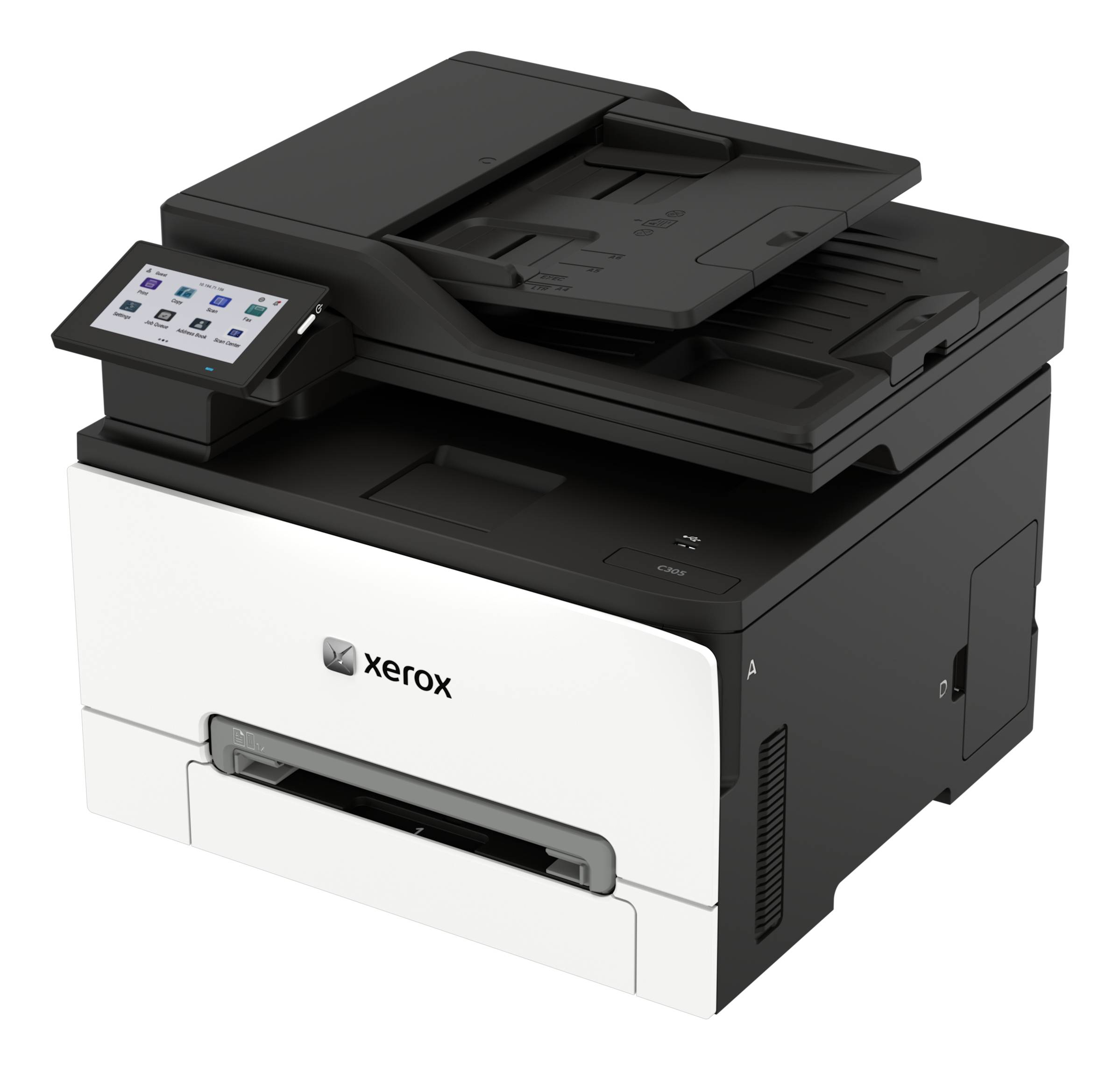 Xerox C305ae, Laser, Impression couleur, 2400 x 600 DPI, A4, Impression directe, Blanc, Noir-4