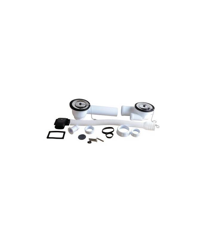 Bonde et vidage plastique Ø70- NICOLL - 0204310-0