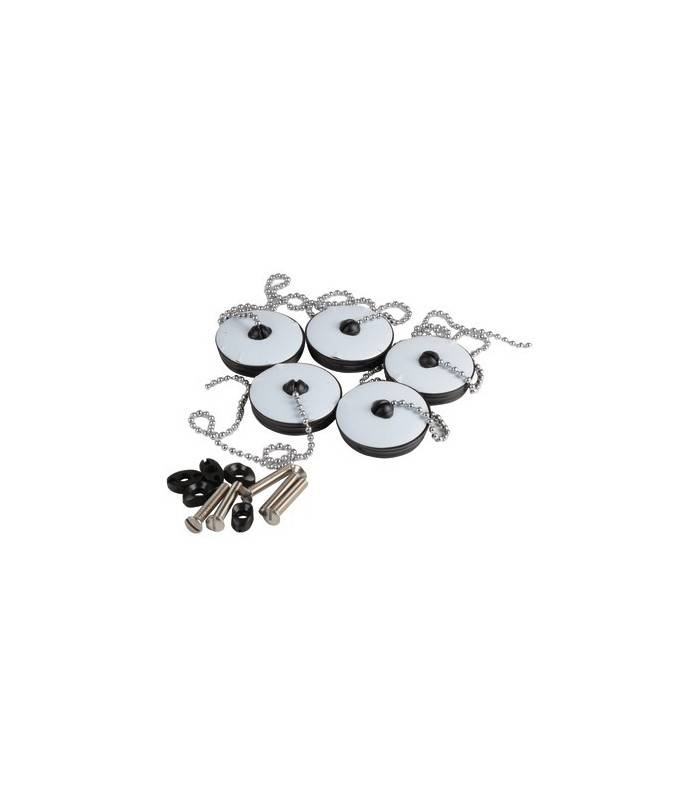Set 5 bouchons chaînette- NICOLL - 0411246-0