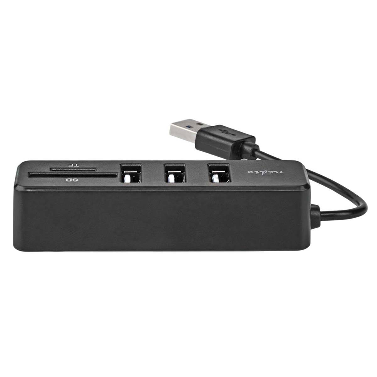 Hub USB-A 2.0 avec Ports Lecteur de Carte SD et microSD Compact et Durable-3