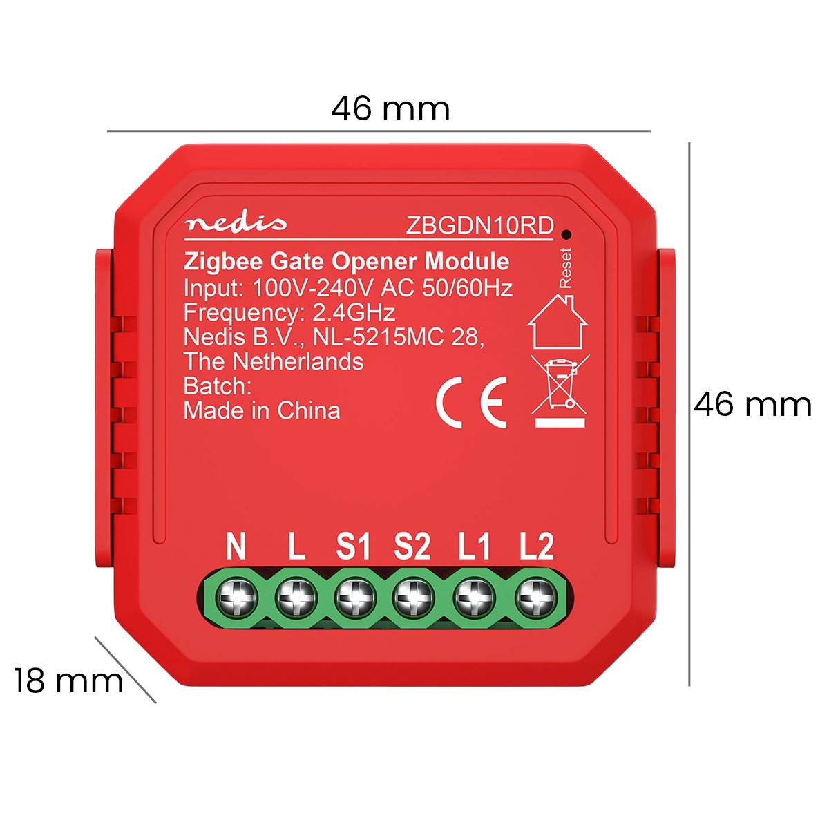 Interrupteur Connecté Zigbee 3.0 2.5W pour Ouvre-Porte de Garage-3