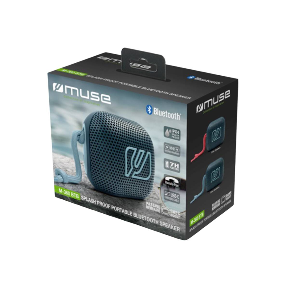 Mini Enceinte Bluetooth Premium 5W avec Bass Boost Étanche IPX4-4