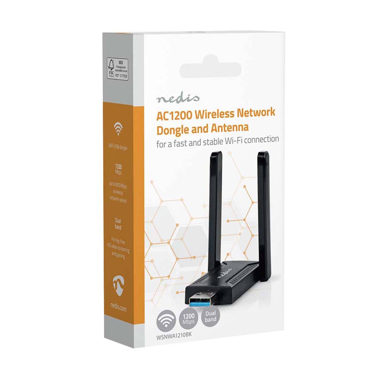 Dongle Wi-Fi AC1200 USB 3.0 Double Bande 1200 Mbps 2 Antennes-4