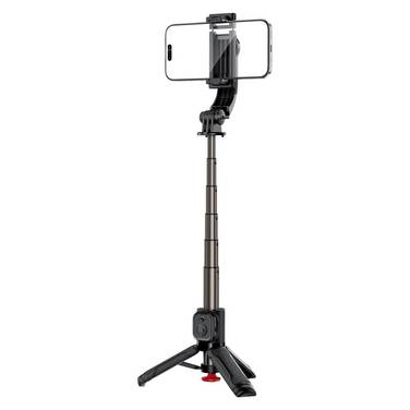 Perche Selfie Trépied Bluetooth Extensible 63 cm Ouverture Auto