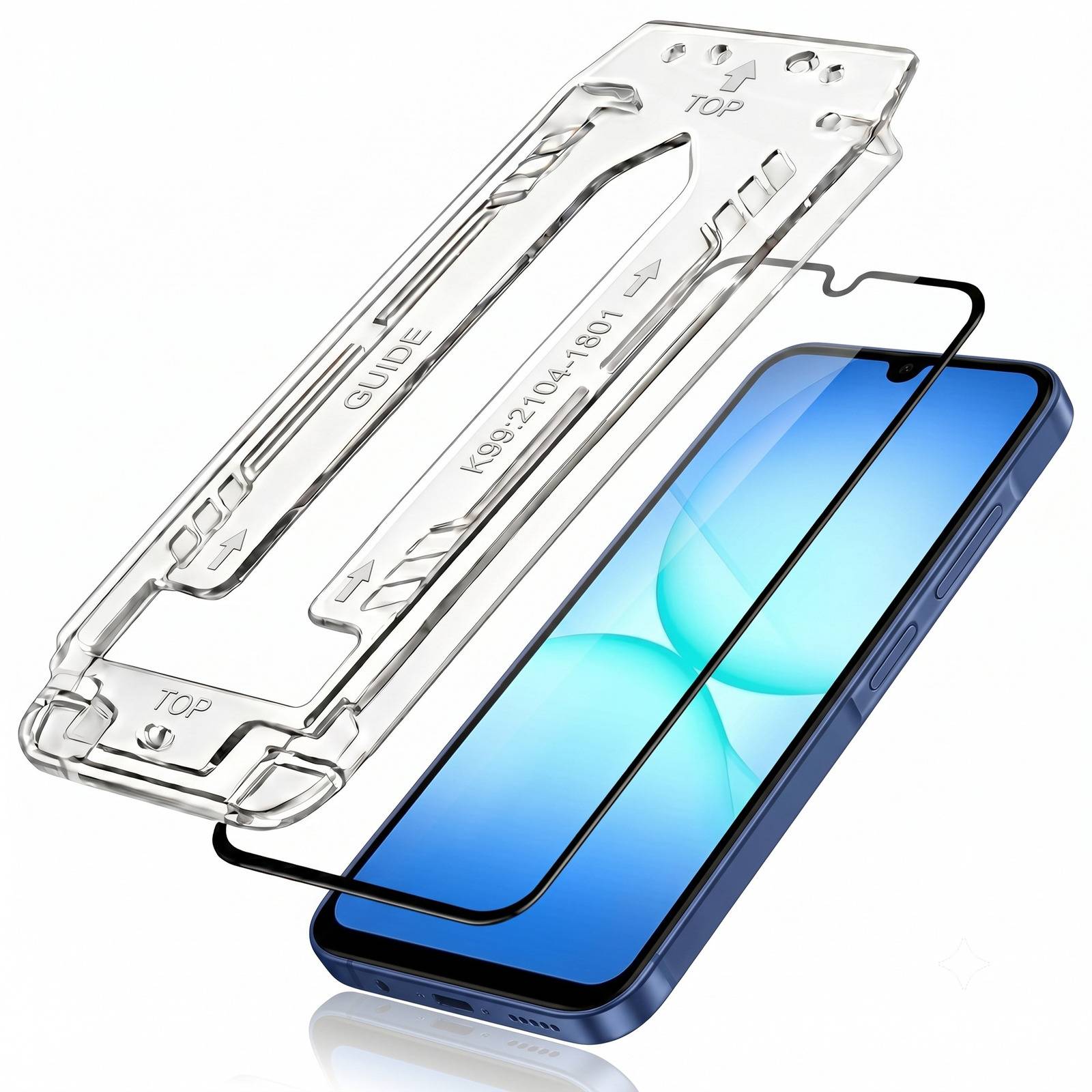 Lot de 2 Verre Trempé pour Galaxy A17 avec Applicateur de Pose Précis-0