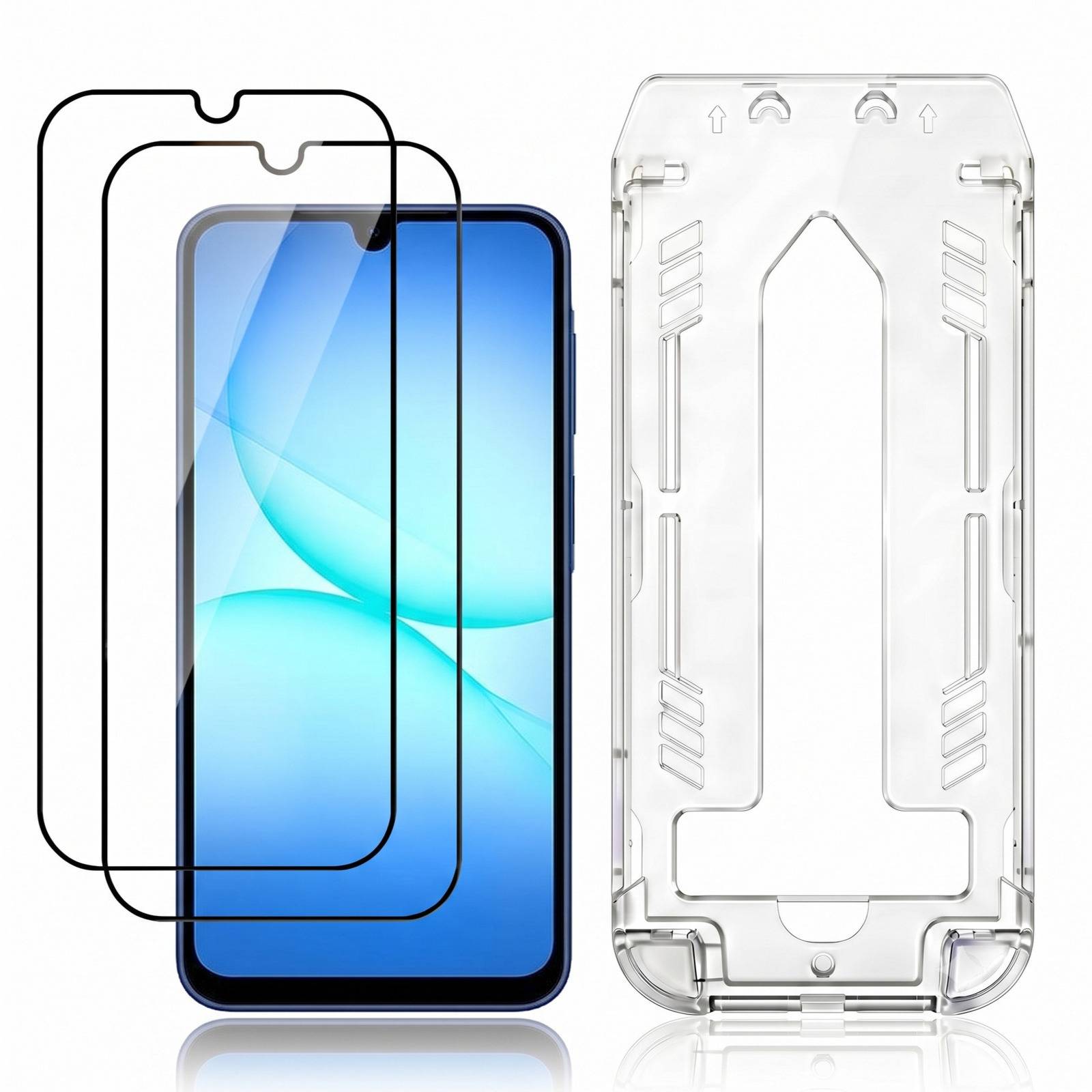 Lot de 2 Verre Trempé pour Galaxy A17 avec Applicateur de Pose Précis-2