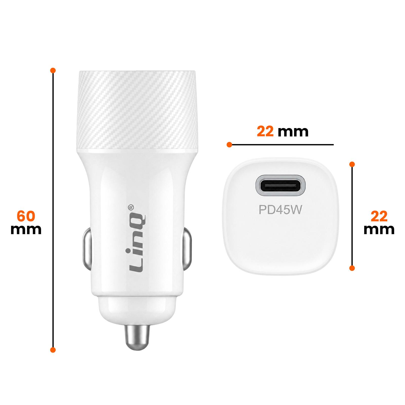 Chargeur Voiture Allume Cigare PPS USB-C 45W avec Technologie Anti-Surchauffe-4