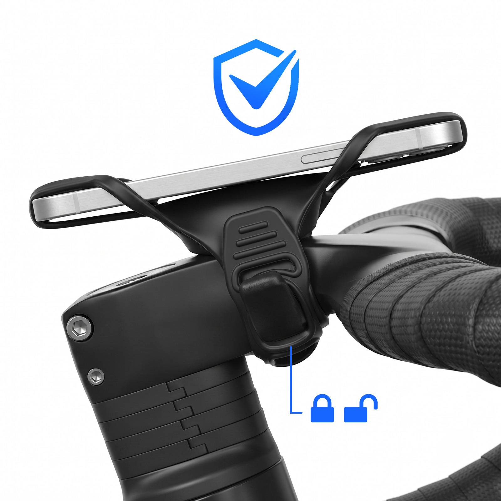 Support de Téléphone Universel en Silicone pour Vélo et Trottinette-2