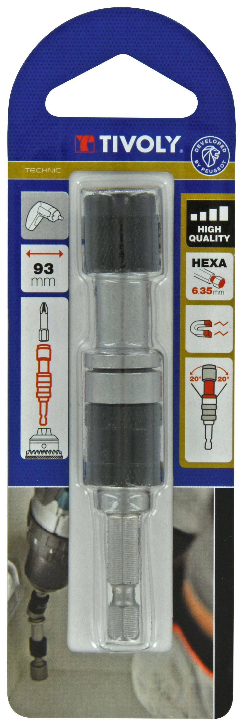 Tivoly – Porte-embout Quick Change magnétique orientable 93 mm-1