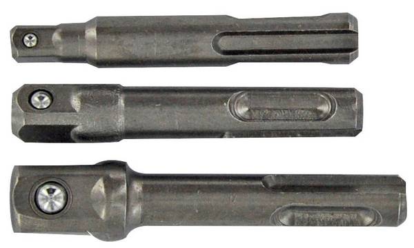 Tivoly – Lot de 3 porte-douilles SDS, longueur 65 à 72 mm