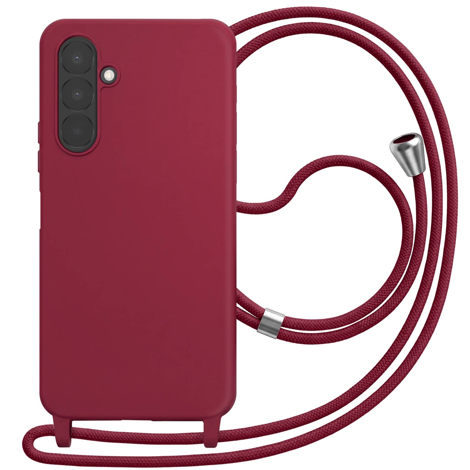 Coque pour Samsung Galaxy A27 en Silicone avec Cordon Tour de Cou-0