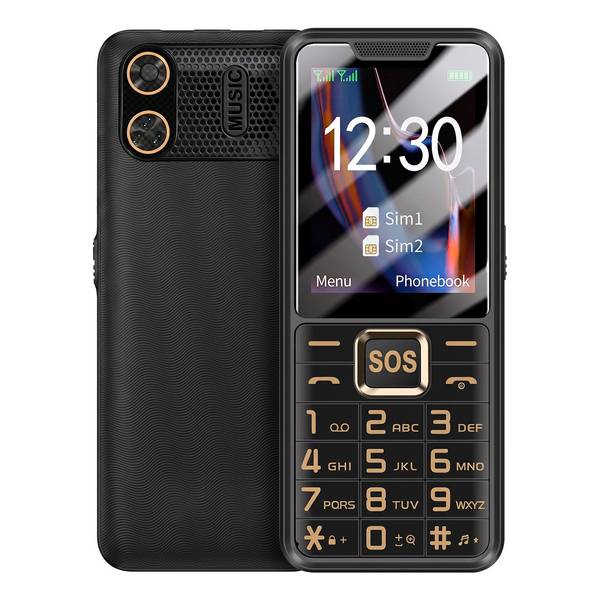 Mobile Senior 4G LTE avec Grandes Touches et Écran 2.4 Pouces