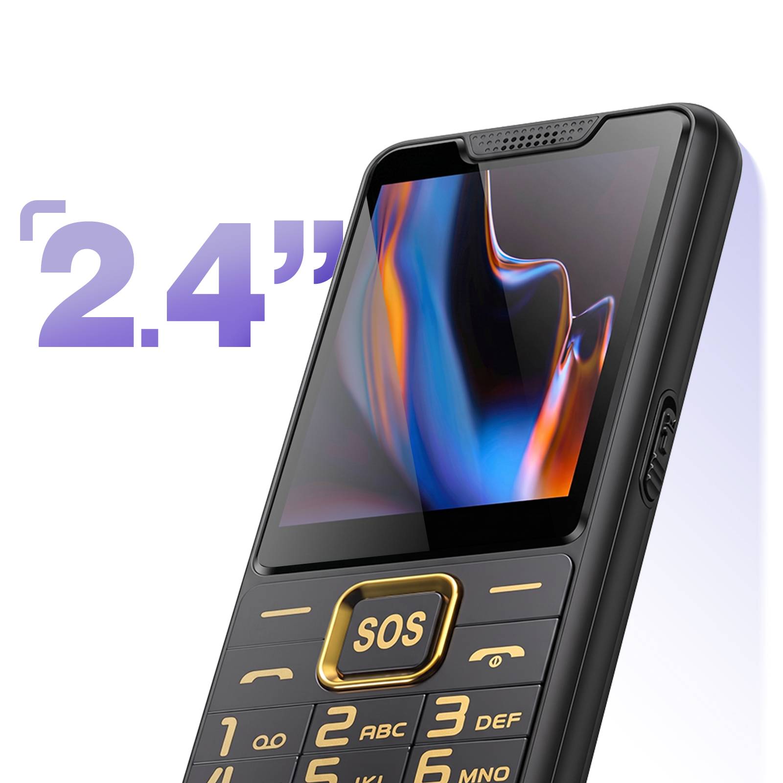 Mobile Senior 4G LTE avec Grandes Touches et Écran 2.4 Pouces-2