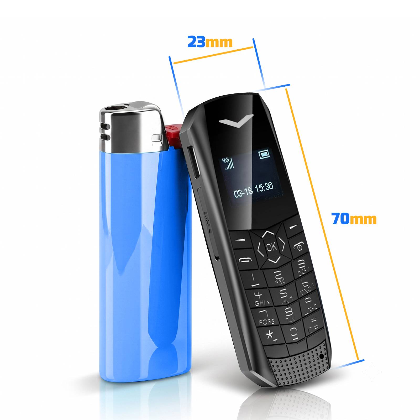 Mini Téléphone Portable 4G avec Écran 1.77" et Touche SOS-2