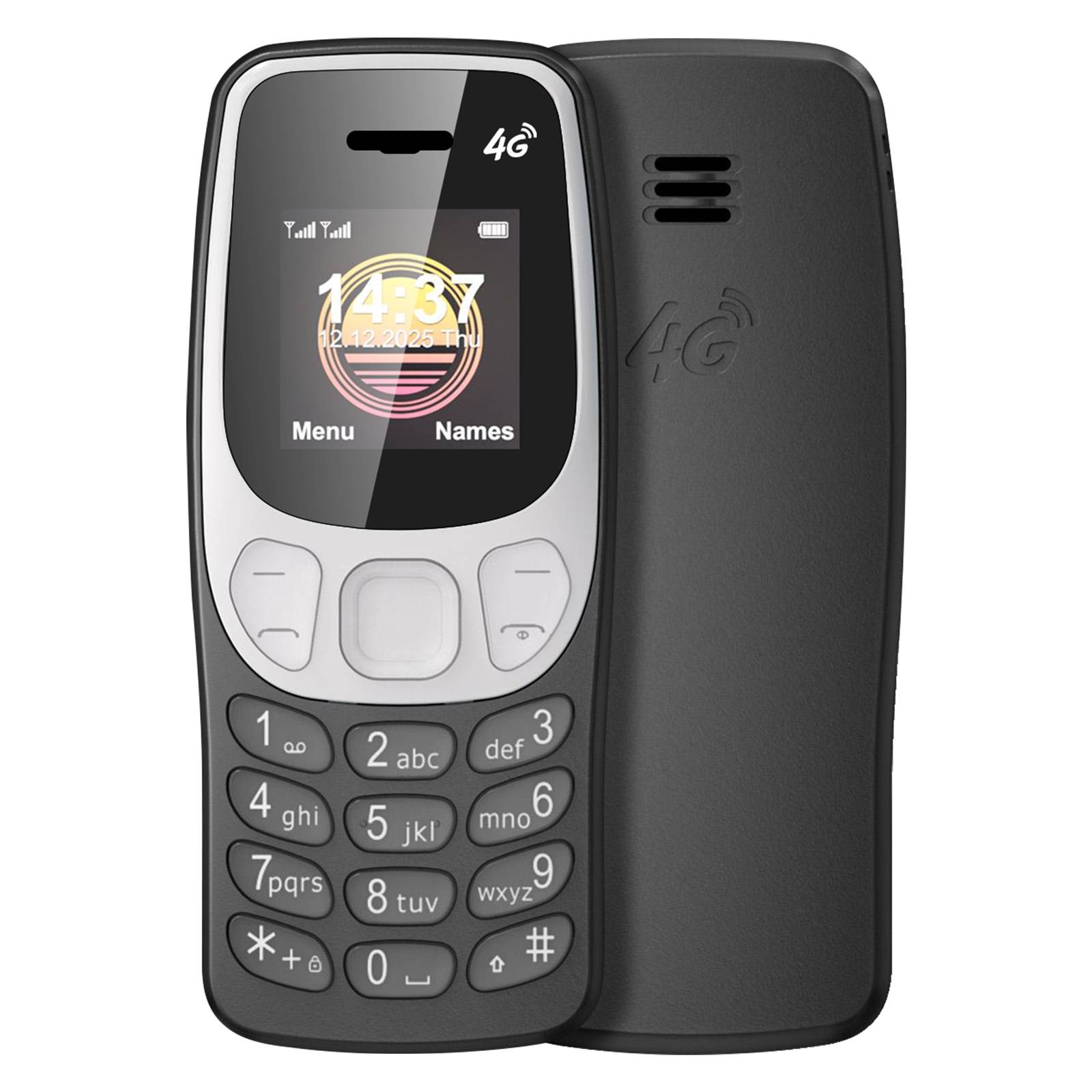Téléphone Portable de Secours 4G de Poche avec Double SIM et Bluetooth-0
