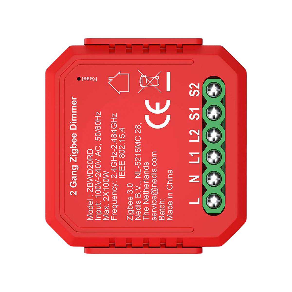 Interrupteur Connecté Zigbee 3.0 200W pour Double Variateur-1