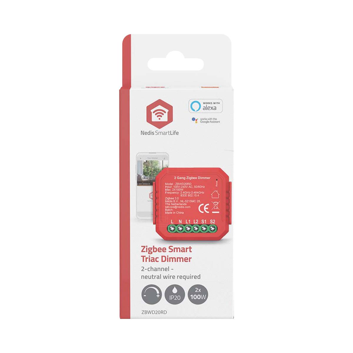 Interrupteur Connecté Zigbee 3.0 200W pour Double Variateur-4