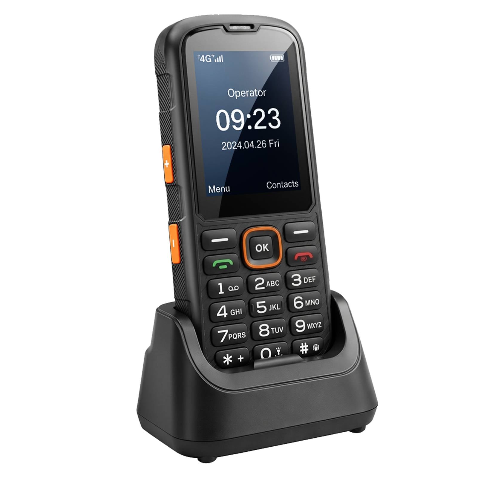 Téléphone Portable Robuste Incassable 4G avec Écran 2.8" et Socle de Charge-0