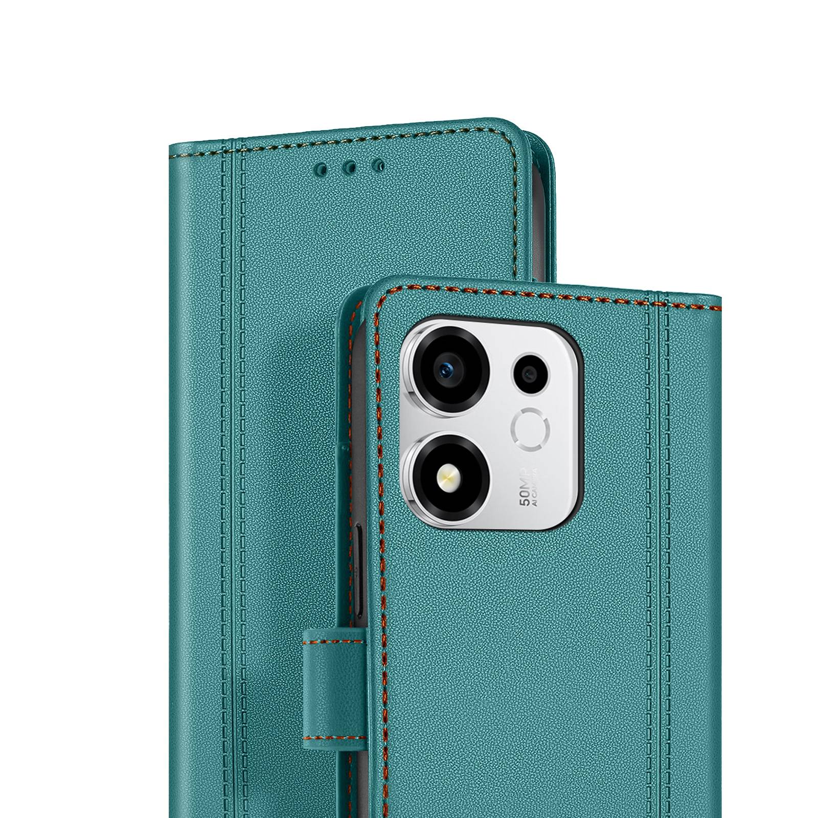 Étui Maxi-Portefeuille pour Honor 600 Smart avec Dragonne Amovible-2
