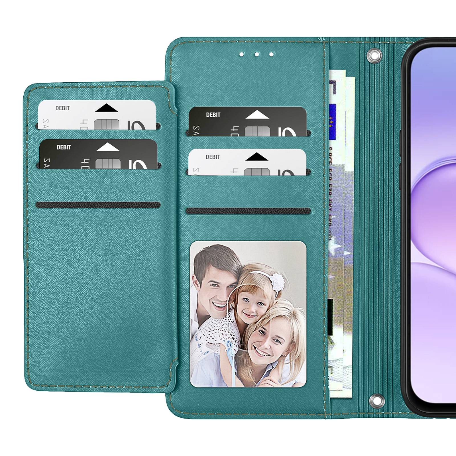 Étui Maxi-Portefeuille pour Honor 600 Smart avec Dragonne Amovible-3