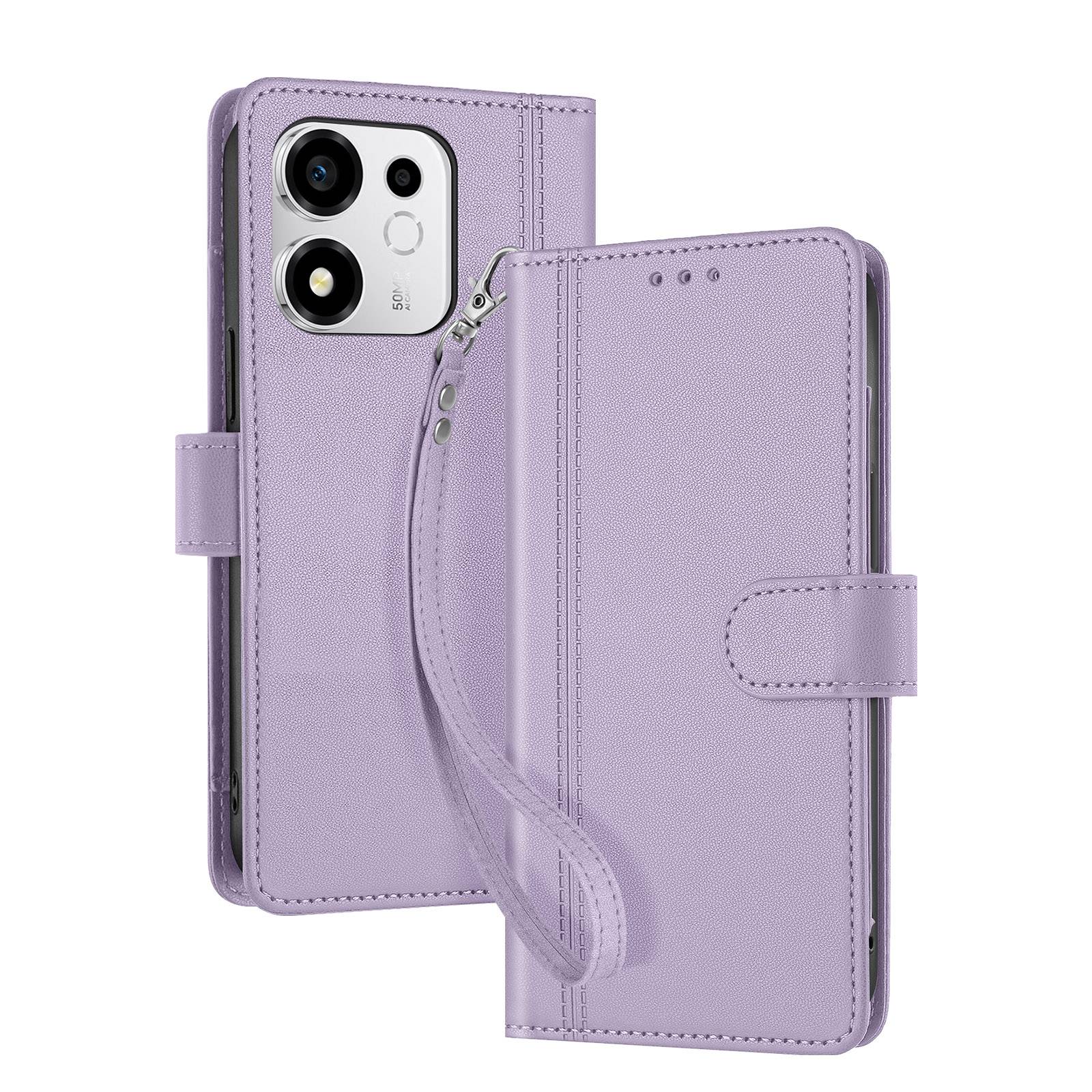 Étui Maxi-Portefeuille pour Honor 600 Smart avec Dragonne Amovible-0