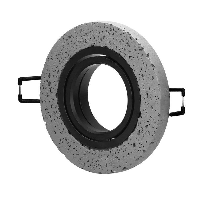 Support Spot GU10/MR16 Encastrable Rond Orientable Béton - SILAMP-2