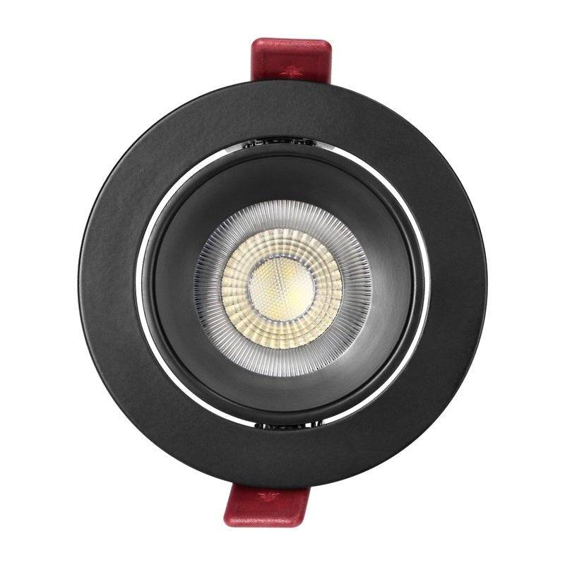 Support Spot GU10/MR16 Encastrable Rond Orientable Aluminium Noir - SILAMP-3
