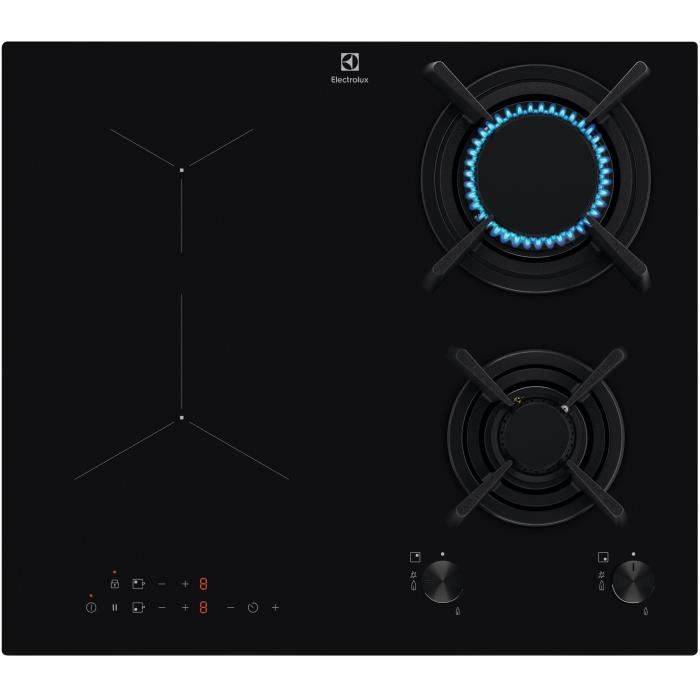 Table De Cuisson Mixte Induction 4 Feux 60cm 4500w Noir Electrolux KDI640713K-0