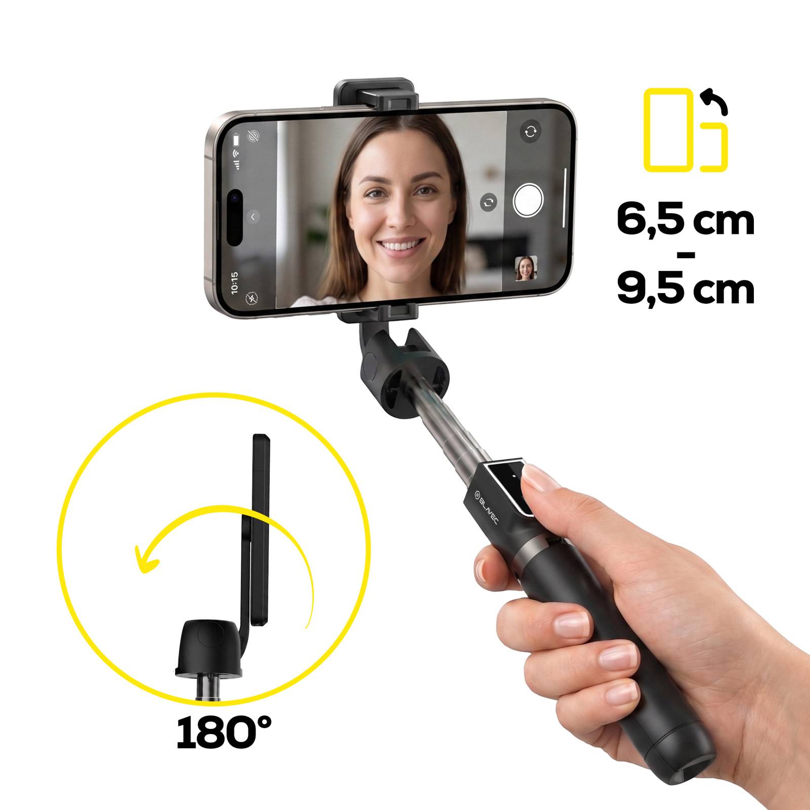 Perche à Selfie pour Smartphone Trépied Extensible avec Télécommande Bluetooth-2