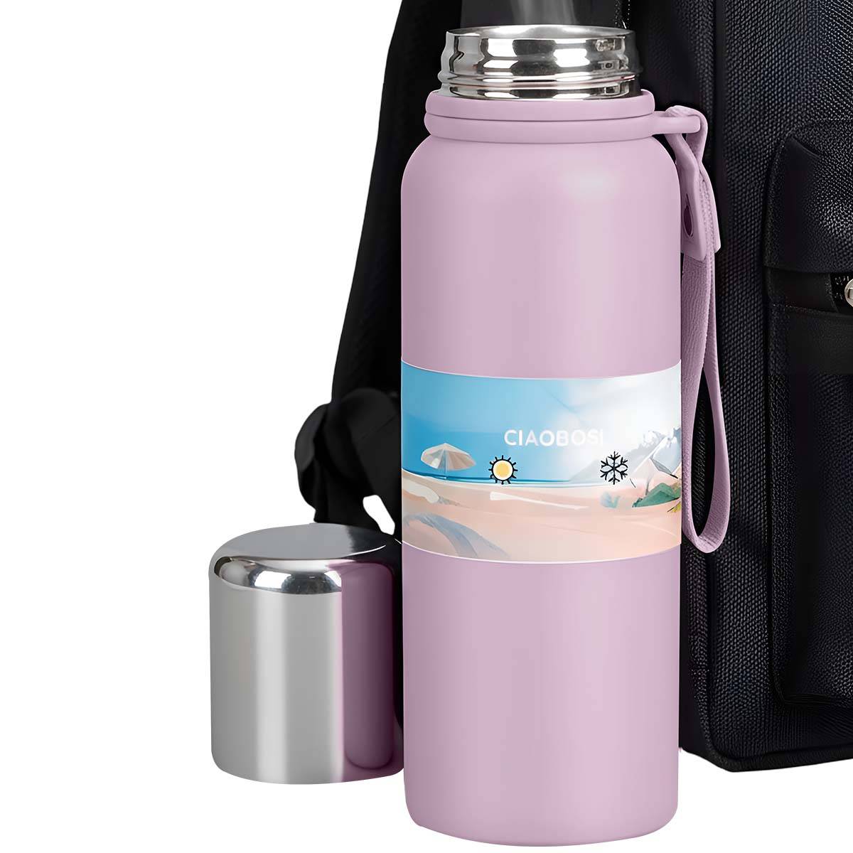 Bouteille Isotherme 350ml en Acier Inoxydable Étanche-4