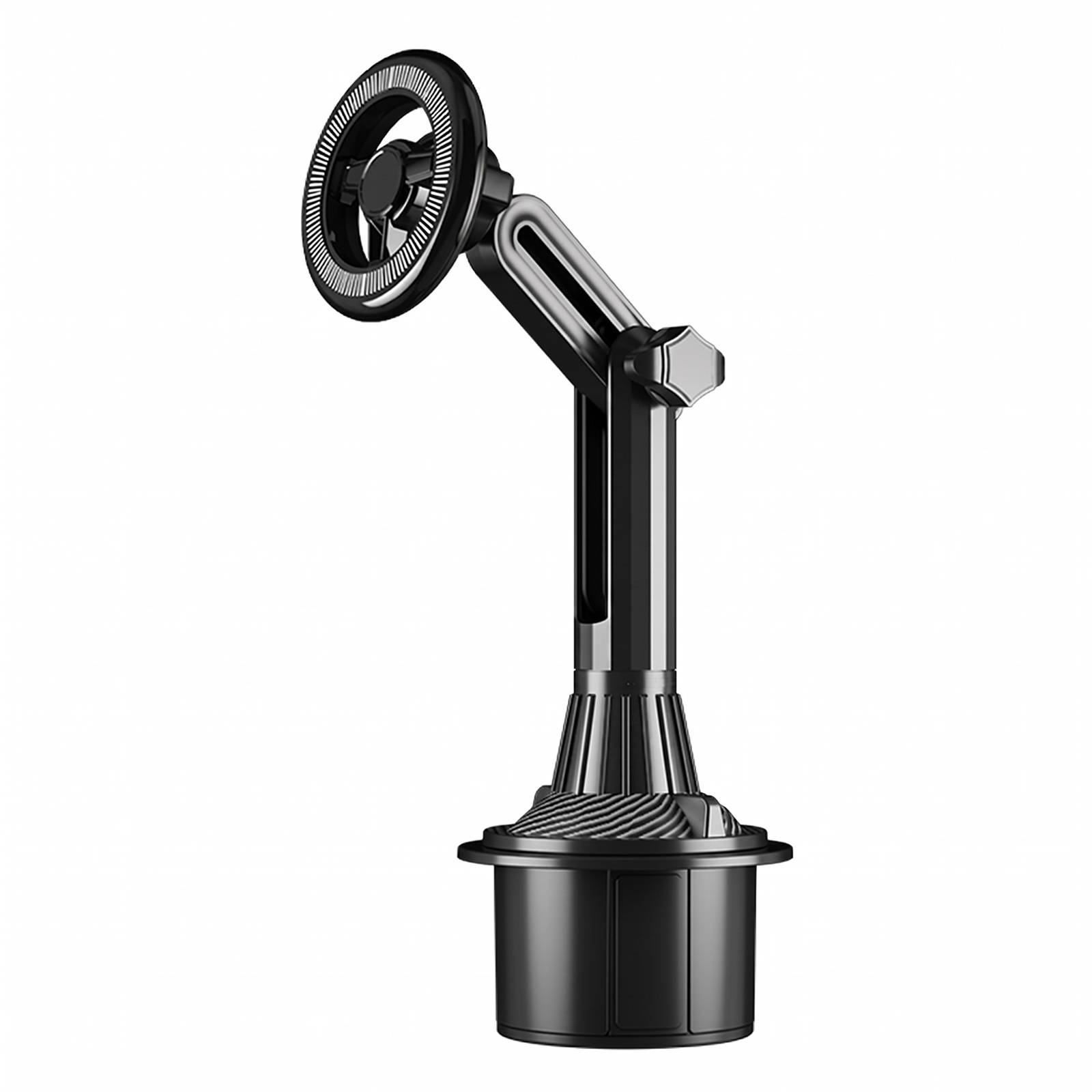 Support Voiture Magnétique pour Smartphone sur Porte-Gobelet Rotative 360°-0