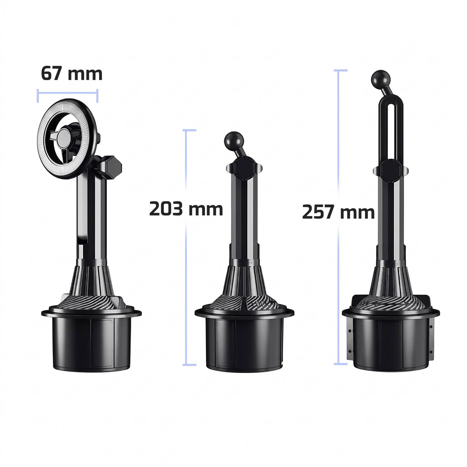 Support Voiture Magnétique pour Smartphone sur Porte-Gobelet Rotative 360°-3