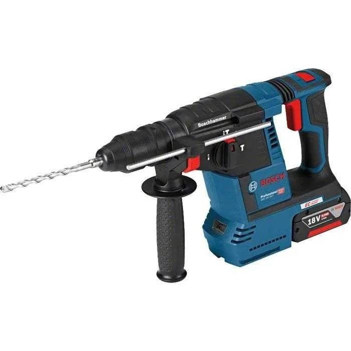 Bosch Professional GBH 18V-26 F SDS-Plus-Marteau perforateur sans fil 18 V 5.5 Ah Li-Ion + 2 batteries, + chargeur, + ma-2