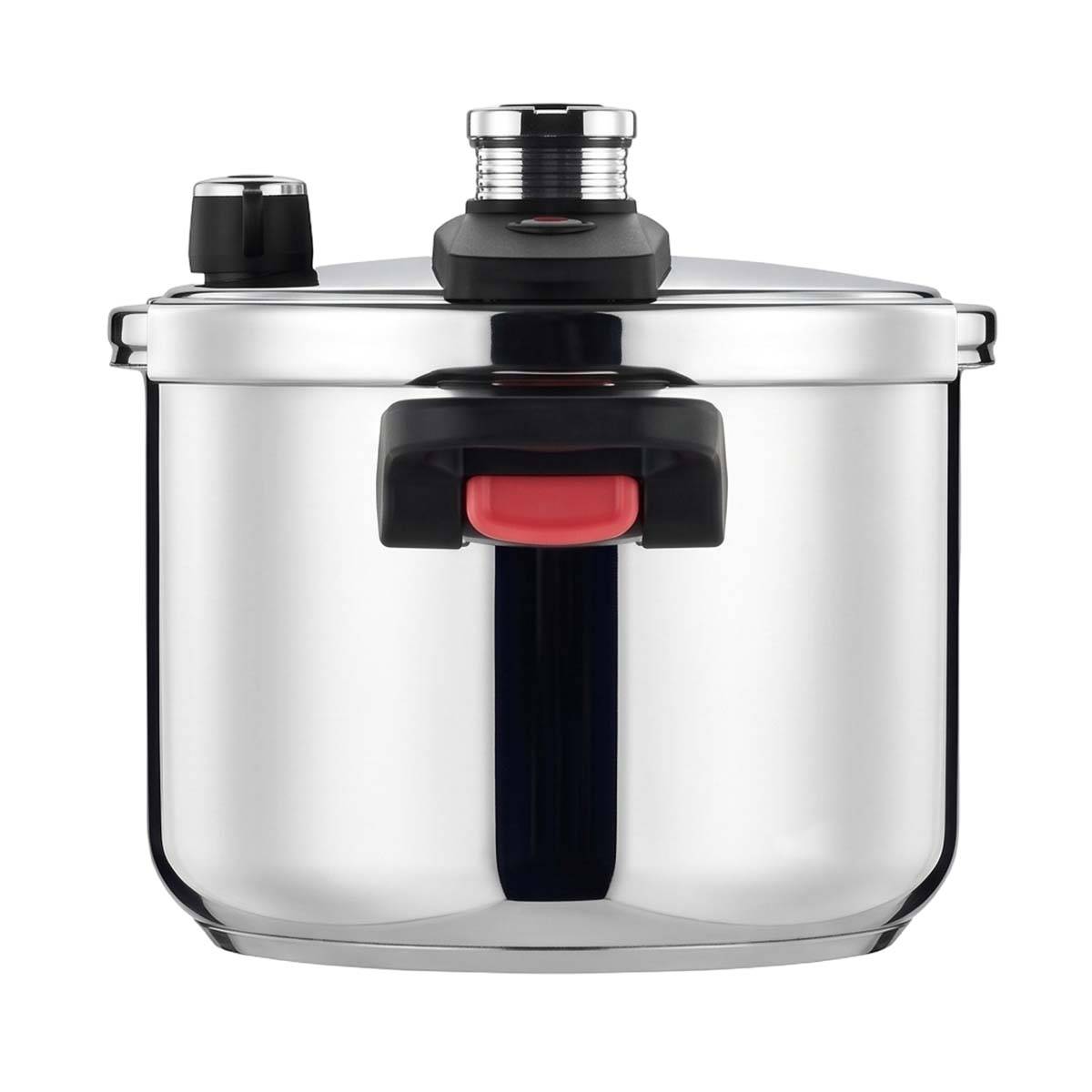 Autocuiseur en Acier Inoxydable 6L avec Poignée Rabattable Fond Triple Couche-1